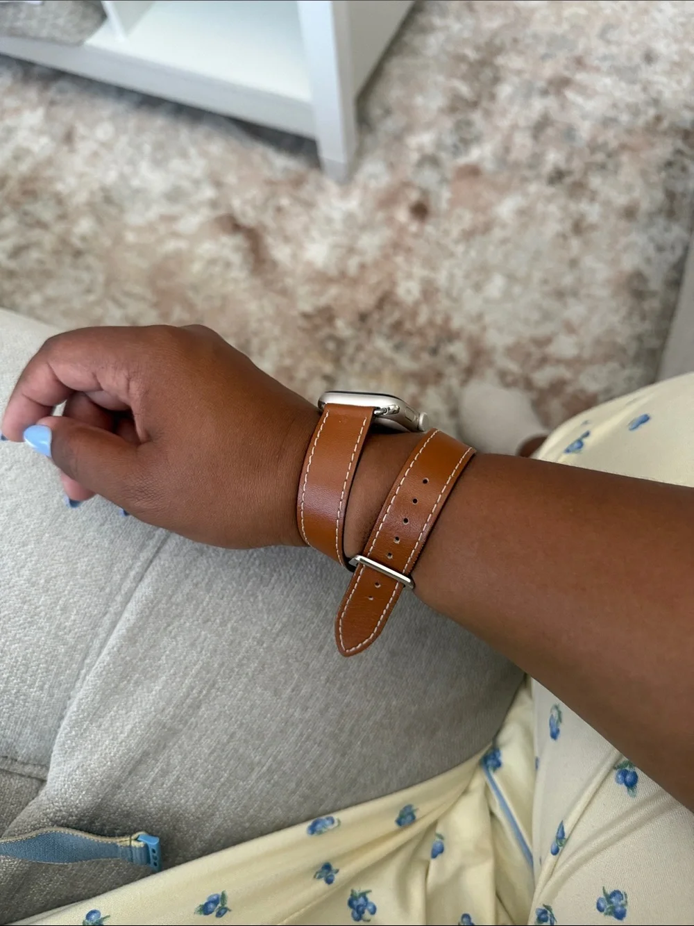Double wrap Leather Apple Watch Band